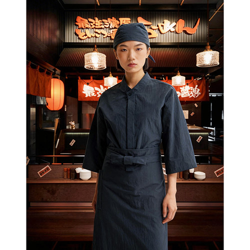高端日料店7分袖服务员工作服