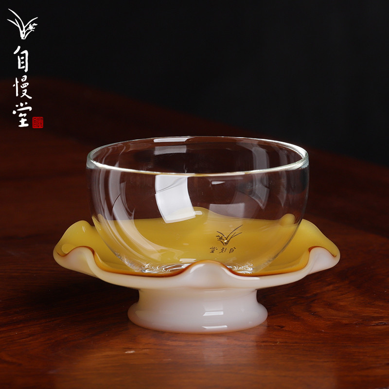 台湾自慢堂玻璃初秋圆满杯组茶杯