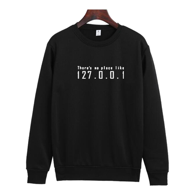 极客geek数据库mysql程序员猿卫衣秋冬男女同款127.0.0.1长袖衣服