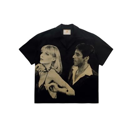 Scarface movie themed portrait print American retro elegant