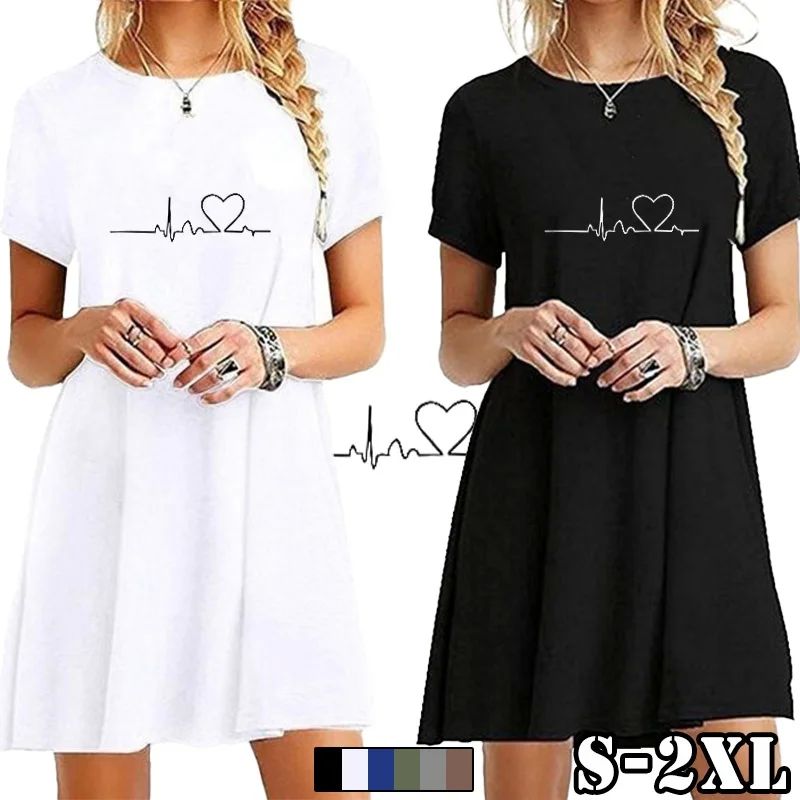 Bikinis Secret Women's Summer Beach Mini Dress Fashion Loose