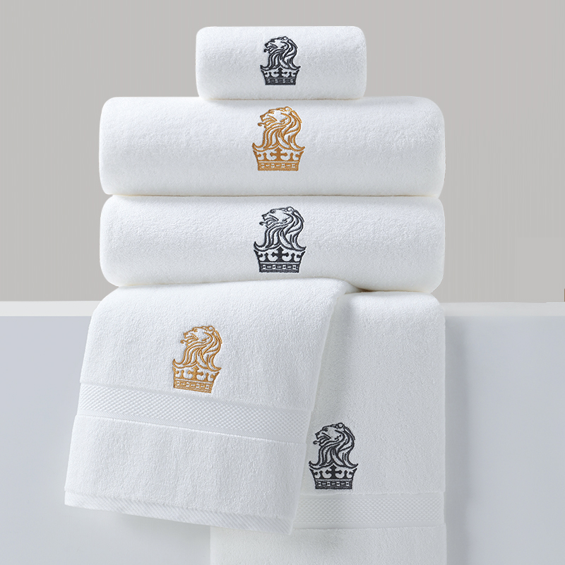 五星级酒店浴巾家用纯棉女士大人吸水全棉希尔顿白色裹巾洗澡高端