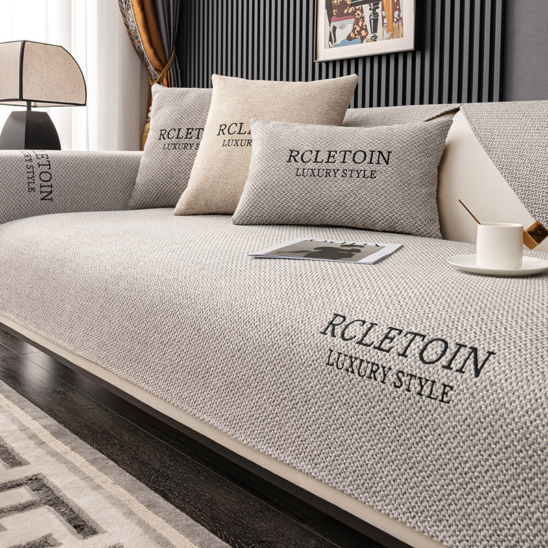 棉麻沙发垫四季通用防滑坐垫简约现代沙发套罩2025新款全包万能套