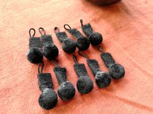 川剧变脸道具配件门子布拖拉托器粘面绒球芙蓉门手工制作新品包邮