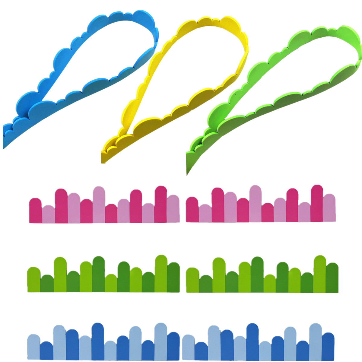 教室黑板报栏杆边框泡沫立体墙贴