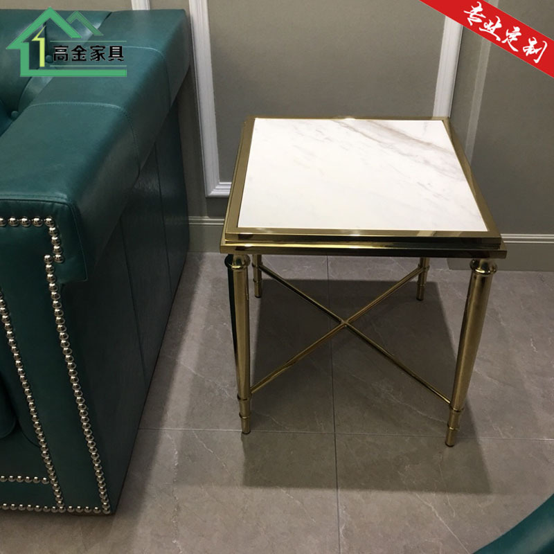 originality sofa Side table Stainless steel American style a living room Dali Rock Corner table Northern Europe modern Simplicity Glass Small squarein the Residential furniture , Categories , Corner a few/Side  category - from Buy2taobao.com to provide professional Taobao agent buy service