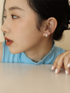 复古气质mini海盗船 日常通勤款 s925银半月耳扣 acc onemillion