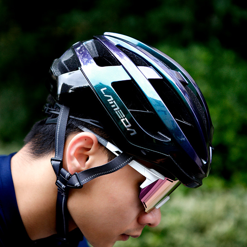 兰帕达自行车骑行头盔男女气动盔公路山地车单车安全帽子装备炫彩