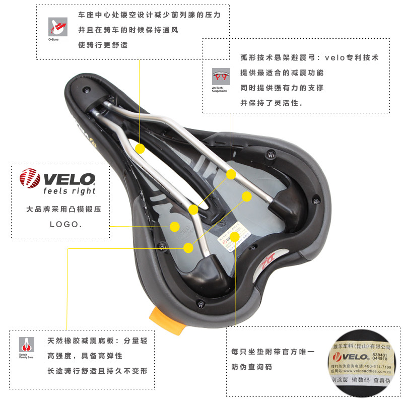 Selle de vélo Mountain Bike VELO - Ref 2351176 Image 3