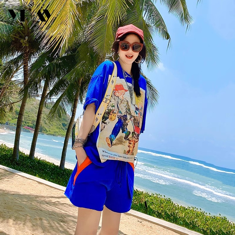 短袖2021新款夏装印花t恤