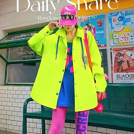 YHAY荧光绿彩色连帽加绒休闲风衣秋冬新款简约多巴胺宽松保暖外套,女装/女士精品,风衣,淘宝优惠券,粉丝福利购,淘宝优惠卷