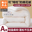 无印良品新疆棉花被子被芯秋冬被加厚保暖全棉纯棉学生宿舍春秋被