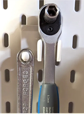 扳手/棘轮扳手支架收纳适用宜家SKADIS洞洞板配件 可改方孔圆孔