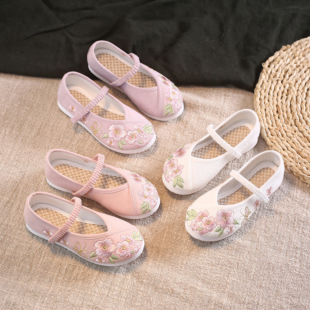 新中式老北京布鞋配马面裙古代汉服鞋儿童复古绣花鞋女童中国风,童鞋/婴儿鞋/亲子鞋,儿童汉服鞋,淘宝优惠券,粉丝福利购,淘宝优惠卷