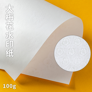 100g大梅花水印纸A4A3防伪办公打印纸说明书出厂报告票券检测报告