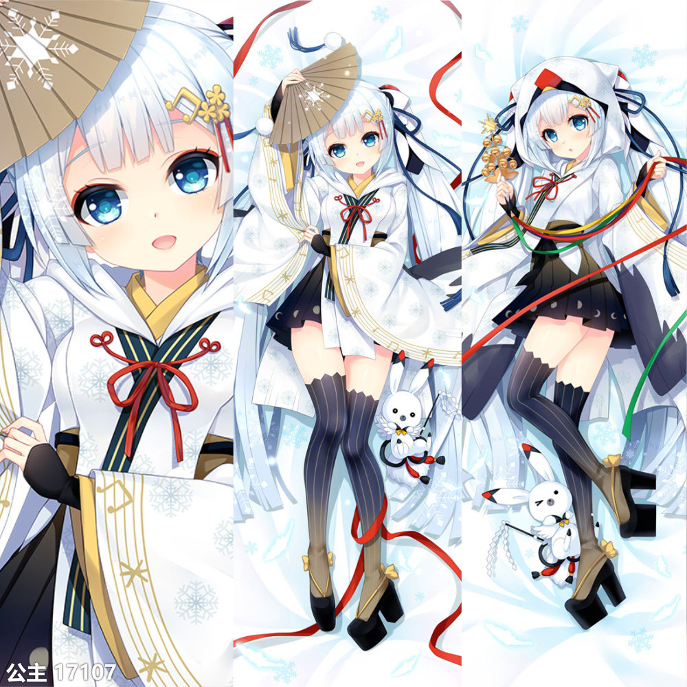 雪初音未来2018等身抱枕 MIKU模板原创同人周边长条靠枕 初音社