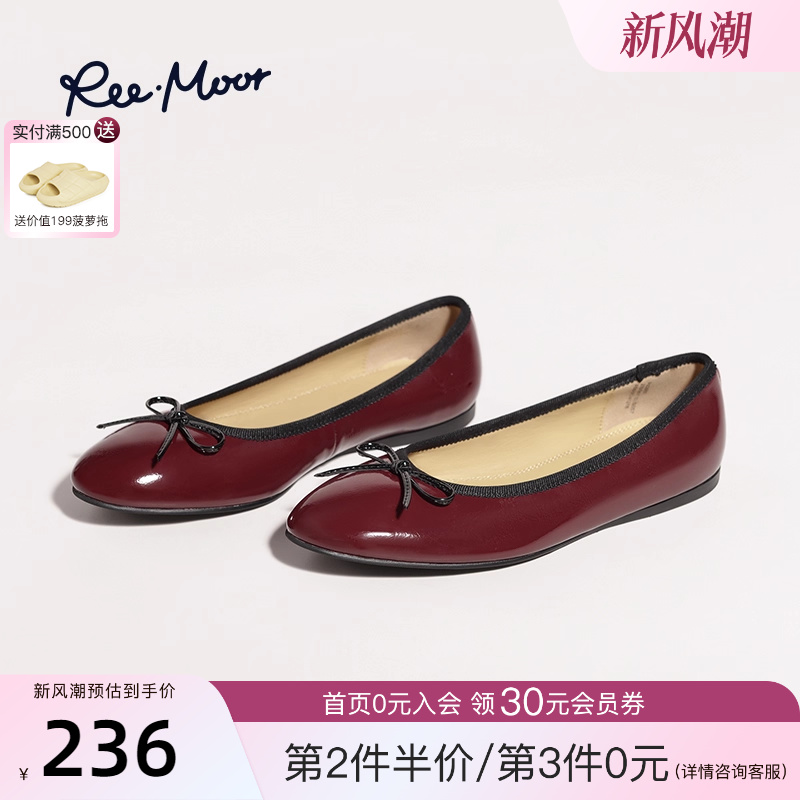 REEMOOR法式蝴蝶结浅口单鞋