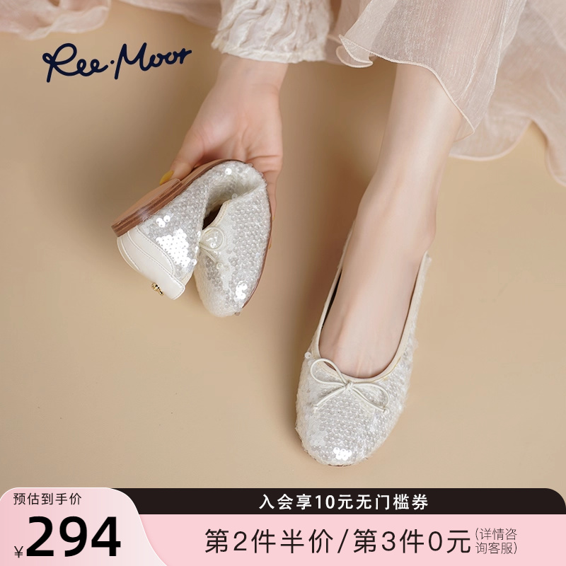 REEMOOR法式复古蝴蝶结单鞋