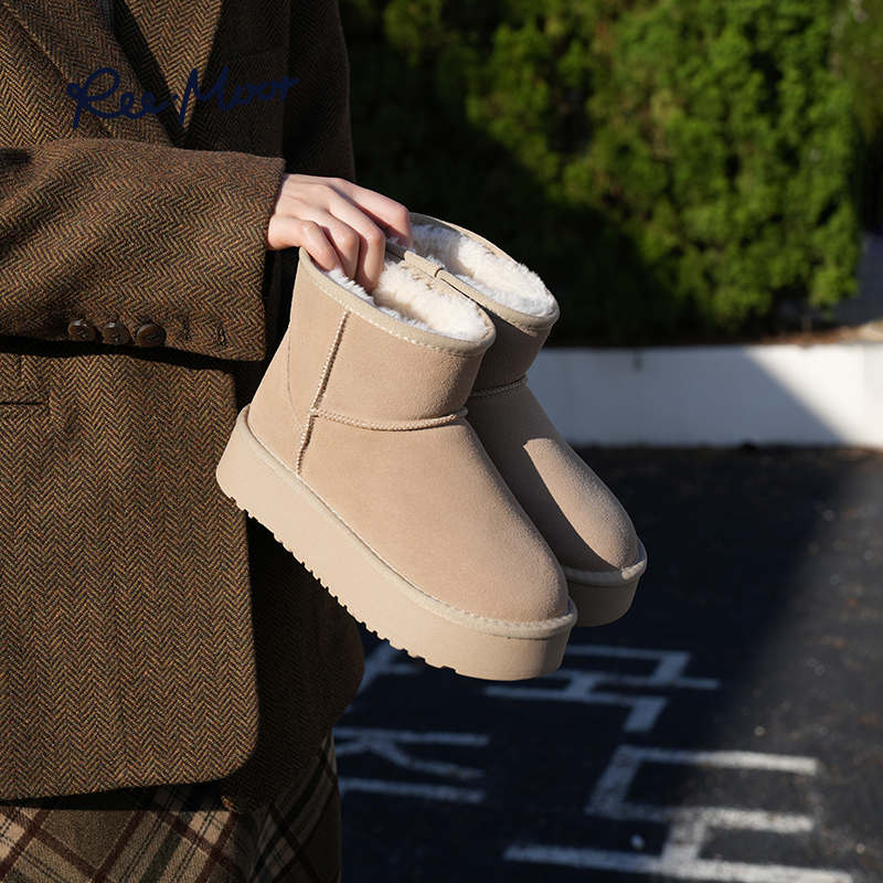 加绒REEMOOR2024冬季新款雪地靴