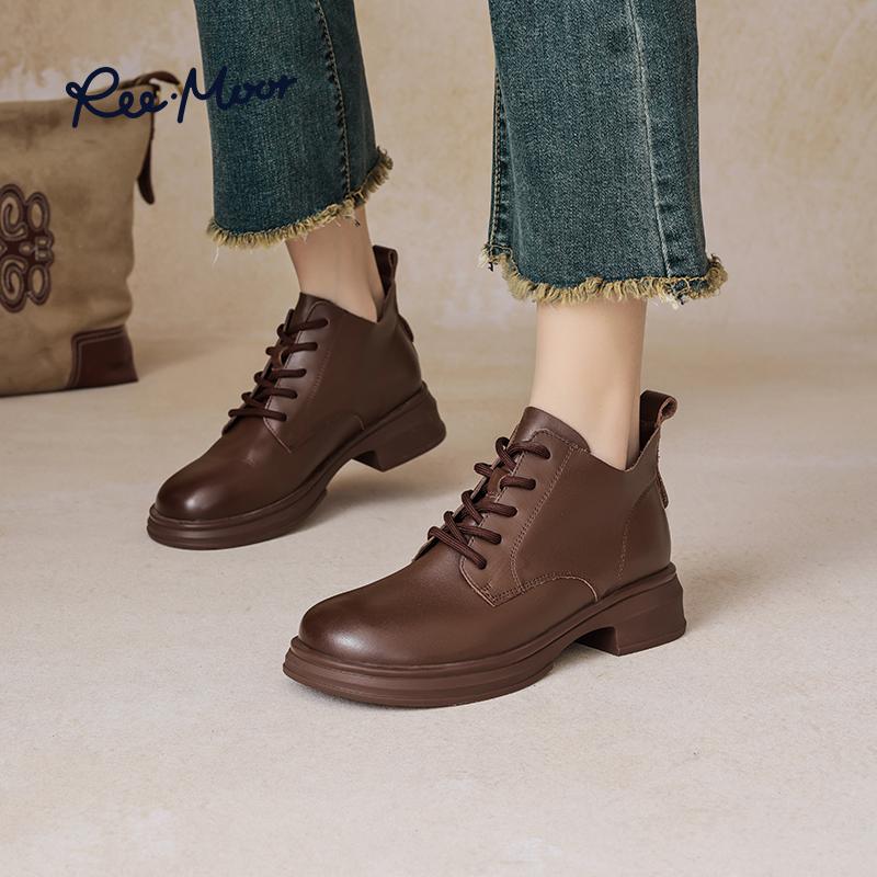 REEMOOR英伦风复古短筒马丁靴