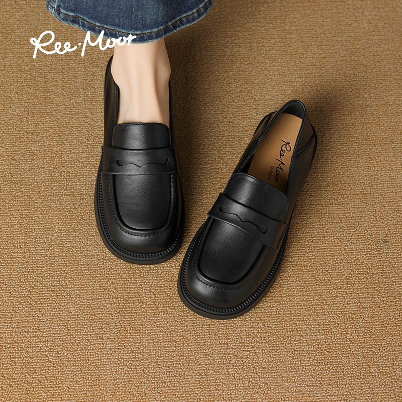 reemoor乐福鞋2022春夏圆头平跟
