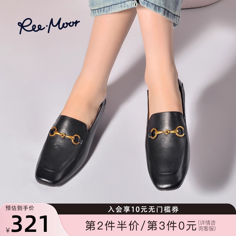reemoor平底英伦风乐福鞋