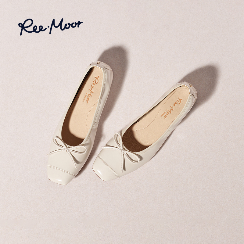 米色A3舒适春夏新款浅口漆皮