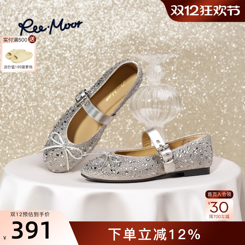 REEMOOR法式蝴蝶结玛丽珍鞋