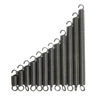 长拉簧300系列拉簧带钩小拉簧拉伸弹簧线径0.8外径5-10定做弹簧