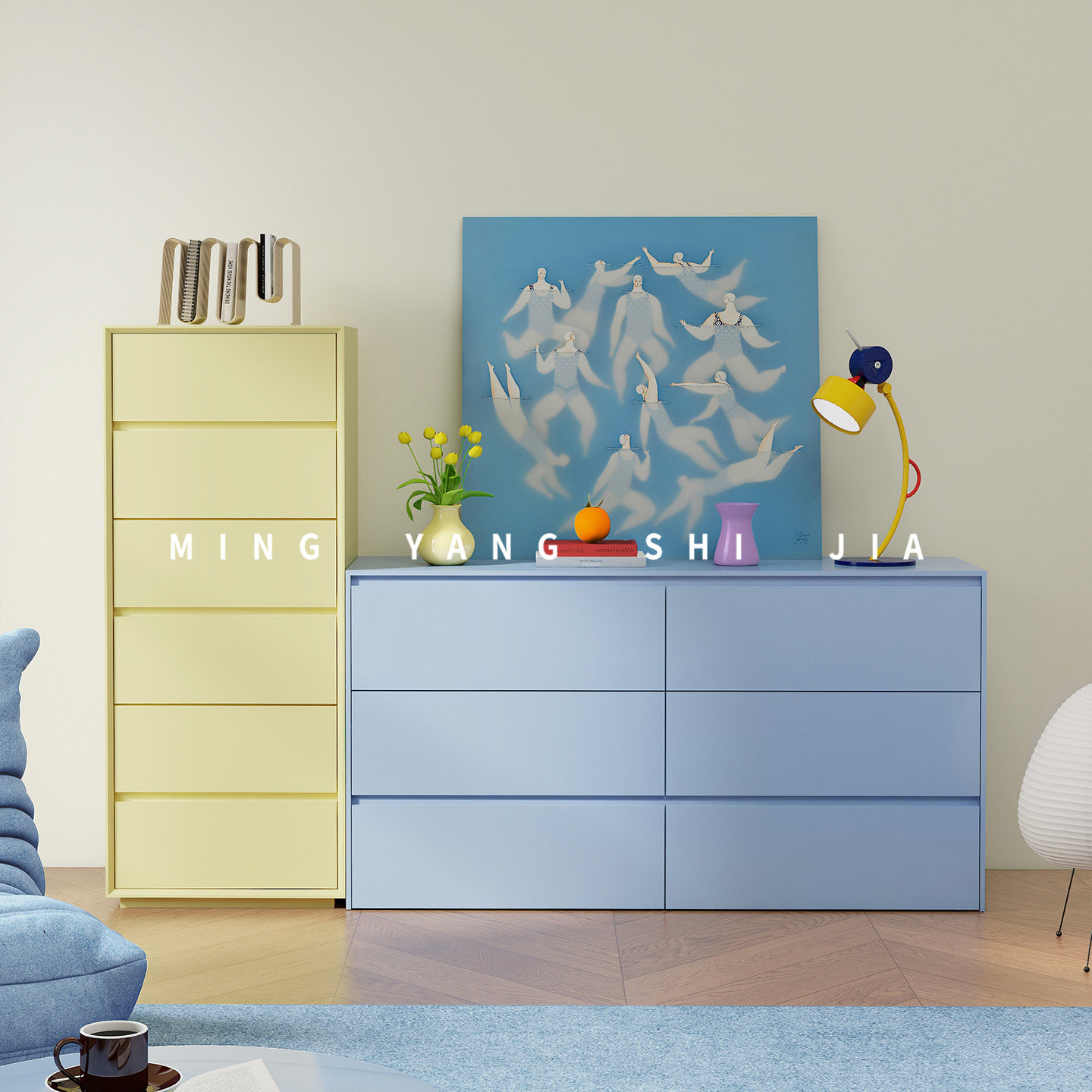 现代简约实木斗柜北欧储物柜客厅靠墙收纳柜六斗柜卧室抽屉储物柜,住宅家具,斗柜,淘宝优惠券,粉丝福利购,淘宝优惠卷