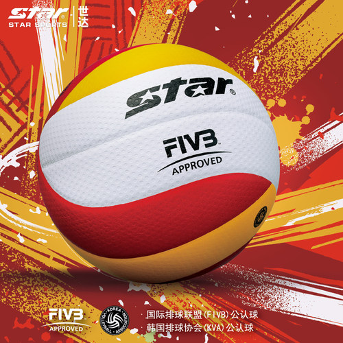 Star世达排球比赛专用球5号硬排