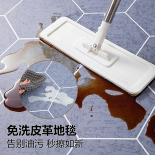 简约现代厨房地垫家用可擦免洗防水防油防滑耐脏pvc脚垫满铺地毯