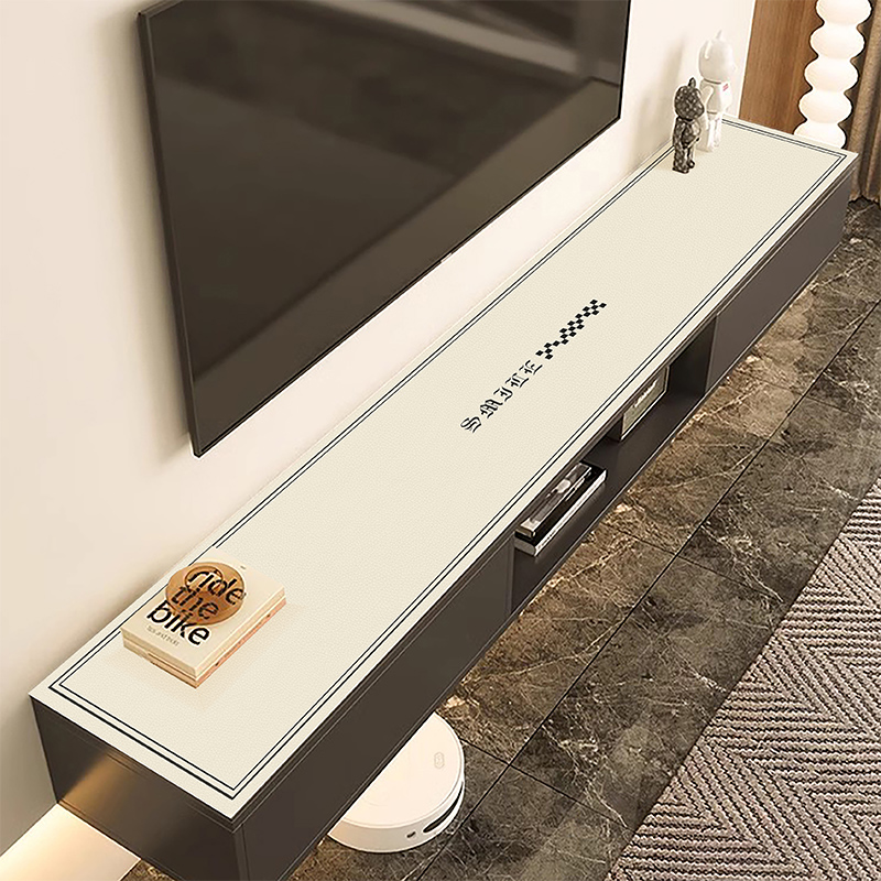 电视柜台面保护垫子简约奶油风