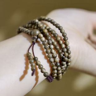 天然海南黑油格沉香3mm 216珠