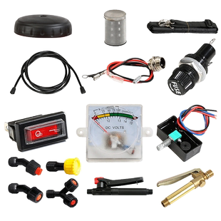 电动喷雾器配件背负式壶盖壶身开关手柄电压表电源开关海绵背带