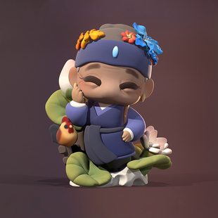 红楼梦海棠诗社手办盲盒刘姥姥公仔汽车桌面摆件男女新年生日礼物