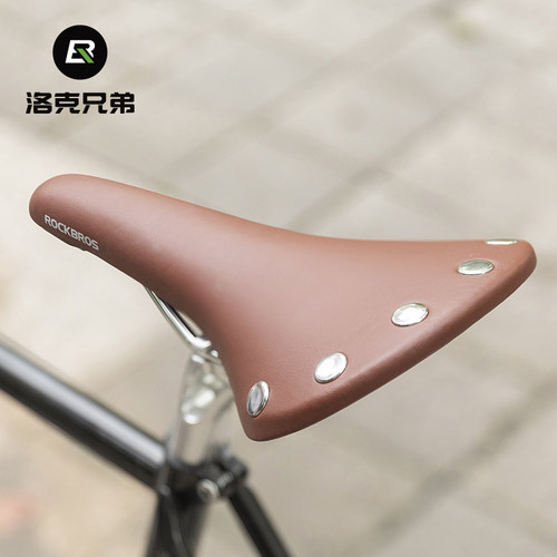 洛克兄弟老式复古公路车舒适鞍座