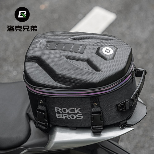 洛克兄弟摩托车头盔包通用安装
