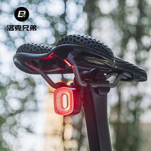洛克兄弟尾灯智能感应刹车灯夜骑