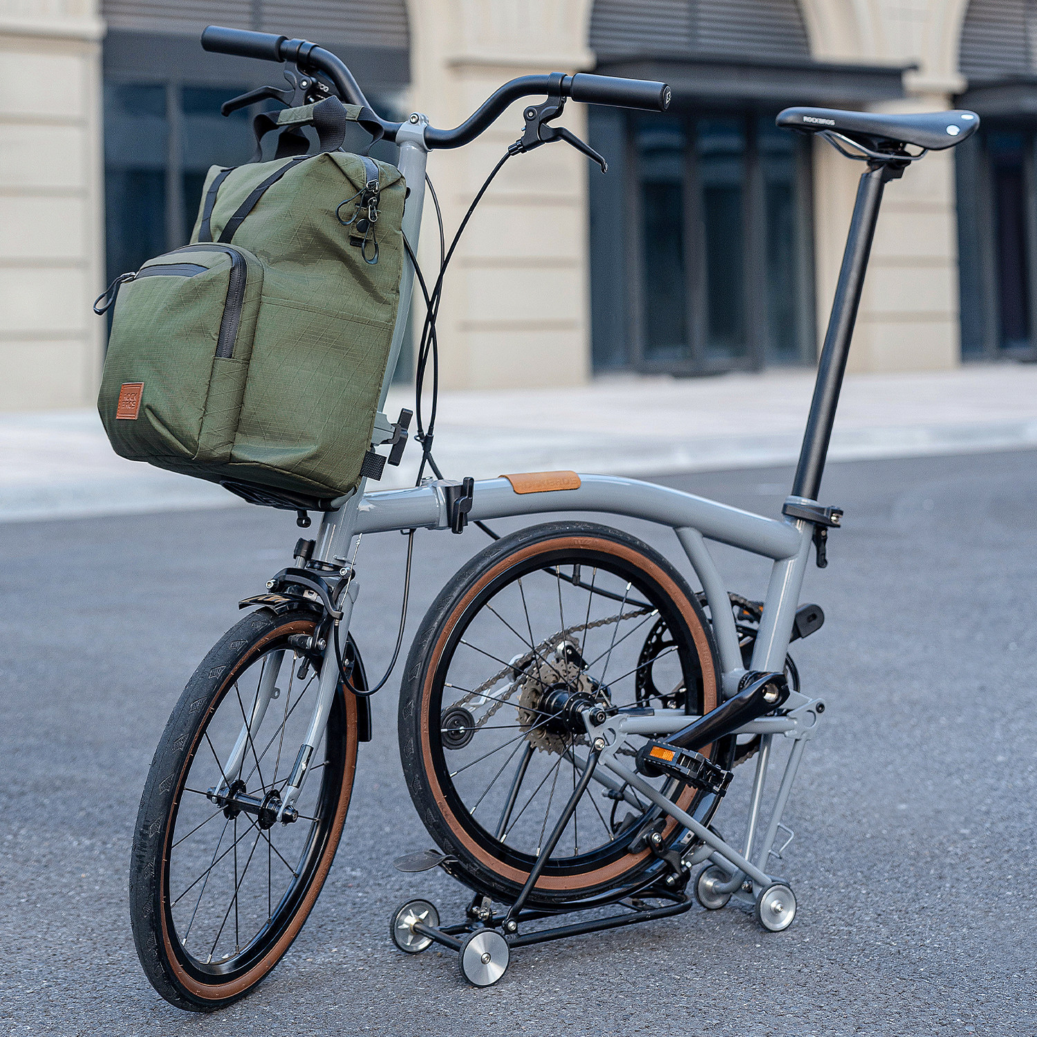 洛克兄弟折叠车包男女通用