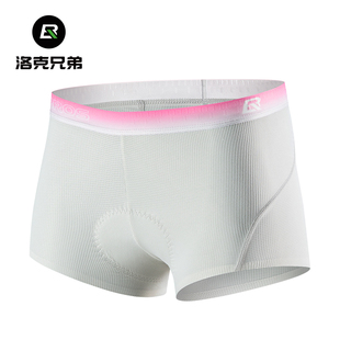 瑜伽健身动感单车平腰裤 洛克兄弟女士骑行内裤 自行车运动内衬短裤