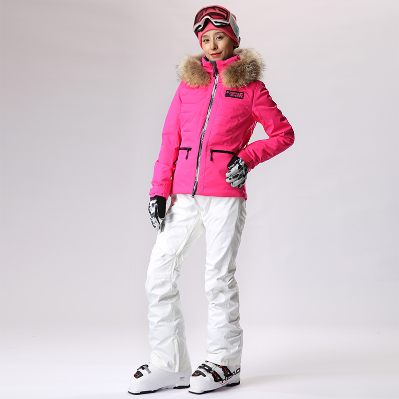 runningriver奔流女士短款滑雪服