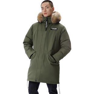 RUNNING RIVER奔流户外男式登山防风保暖中长款加厚派克棉服2149