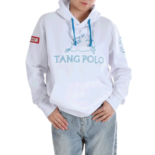 RUNNING RIVER奔流 马球定制版纯棉连帽男女情侣款卫衣帽衫H4256