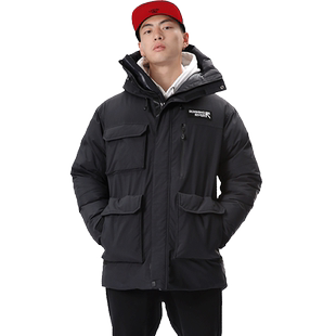 RUNNING RIVER奔流户外男式登山防风保暖中长款加厚派克棉服2186