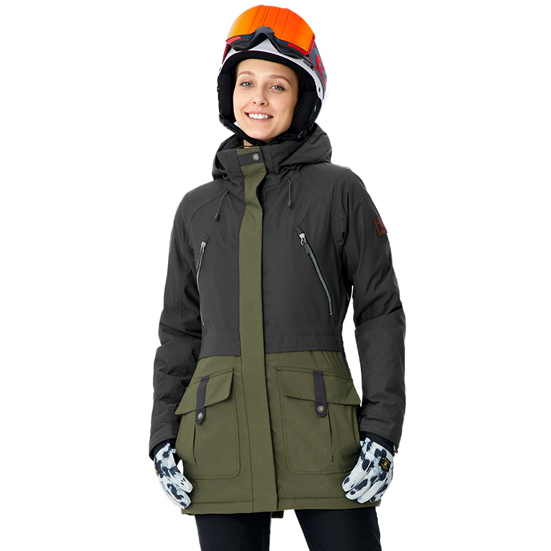 奔流女士单板套头厚款上衣滑雪服