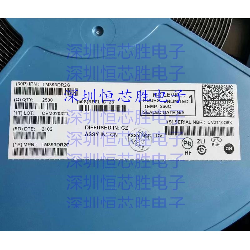 原厂供应LM393DR2G 模拟比较器全新原装IC