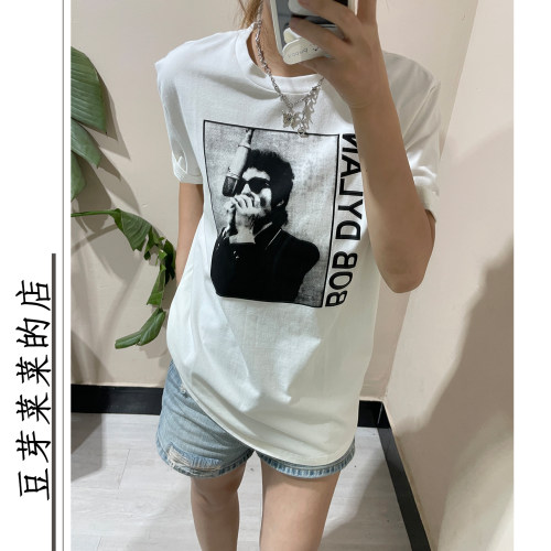 美式复古摇滚印花短袖T恤
