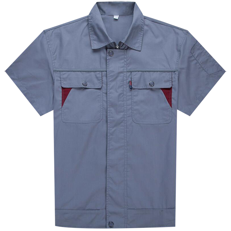 工作服定制 装修装饰公司 物业物流短袖外套汽修工厂劳保服印字
