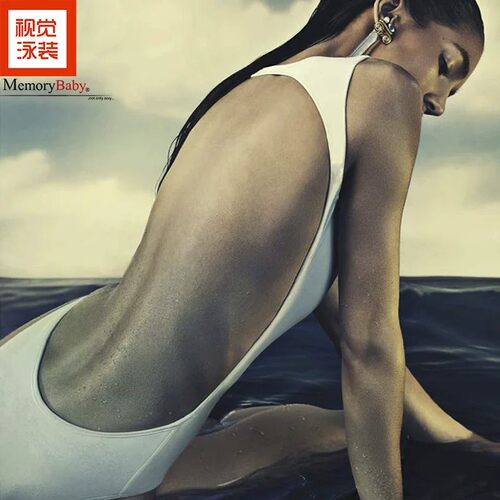 MEMORYBABY黑白连体泳衣女